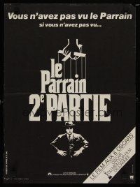 4r644 GODFATHER PART II French 15x21 '75 Al Pacino in Francis Ford Coppola classic crime sequel!