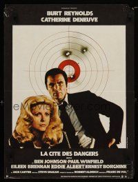 4r653 HUSTLE French 15x21 '76 Robert Aldrich, Burt Reynolds & sexy Catherine Deneuve by target!