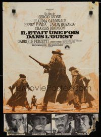 4r668 ONCE UPON A TIME IN THE WEST French 15x21 '69 Leone, Cardinale, Fonda, Bronson & Robards!