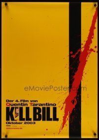 4r030 KILL BILL: VOL. 1 teaser German '03 Quentin Tarantino, Uma Thurman, cool bloody design!
