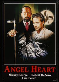 4r186 ANGEL HEART Italian 1sh '87 Robert DeNiro, Mickey Rourke, directed by Alan Parker!