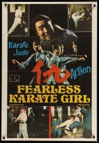 4r190 QUEEN BOXER English Italian 1sh '73 Judy Lee, female Bruce Lee, she will rip your eyes out!