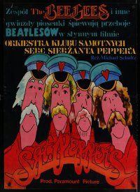 4r519 SGT. PEPPER'S LONELY HEARTS CLUB BAND Polish 27x38 '79 Beatles, different Pagowski art!