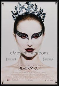 4s081 BLACK SWAN advance 1sh '10 different image of ballet dancer Natalie Portman!