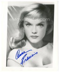 4t522 ANNE FRANCIS signed 8x10 REPRO still '90s cool intense close up portrait of the sexy star!