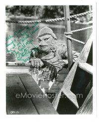 4t539 BEN CHAPMAN signed 8x10 REPRO still '92 as Gill Man in Creature from the Black Lagoon!