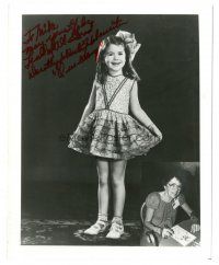 4t582 DOROTHY DEBORBA signed 8x10 REPRO still '80s portrait as a child actress and later in life!