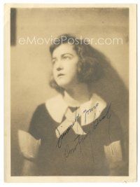 4t244 DOROTHY GISH signed deluxe 5x6.75 still '20s super young portrait looking upward!