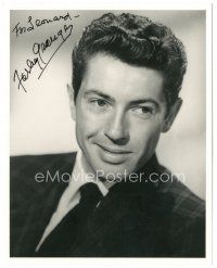4t594 FARLEY GRANGER signed 8x10 REPRO still '90s close up smiling portrait in suit and tie!