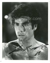 4t644 JOHN TRAVOLTA signed 8x10 REPRO still '80s best c/u as a Broadway dancer from Staying Alive!