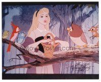 4t680 MARY COSTA signed color 8x10 REPRO still '98 close up cartoon image of Sleeping Beauty!
