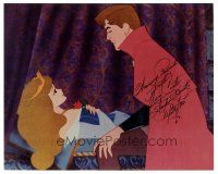 4t679 MARY COSTA signed color 8x10 REPRO still '92 cool image of Sleeping Beauty & Prince Phillip!