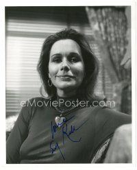 4t750 SALLY KELLERMAN signed 8x10 REPRO still '90s great c/u with heart necklace and sly smile!