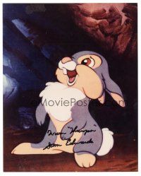 4t751 SAM EDWARDS signed color 8x10 REPRO still '80s he was the voice of the adult Thumper!