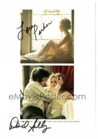 4t699 NIGHT OF DARK SHADOWS signed color 7x10 REPRO still '00s by Lara Parker AND David Selby!
