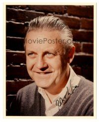 4t741 ROBERT WISE signed color 8x10 REPRO still '90s smiling portrait the great director!