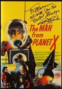 4t029 ROBERT CLARKE signed Canadian comic book '87 on a reprint of The Man from Planet X!