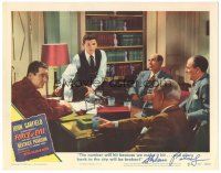 4t205 FORCE OF EVIL signed LC #2 '48 by director Abraham Polonsky, c/u of John Garfield with 4 men!