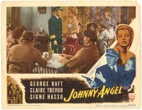 4t211 JOHNNY ANGEL signed LC '45 by BOTH Claire Trevor AND Signe Hasso!