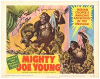 4t216 MIGHTY JOE YOUNG signed LC #2 '49 by Ray Harryhausen AND Terry Moore, cool artwork scene!