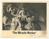4t217 MIRACLE WORKER signed LC #4 '62 by director Arthur Penn, c/u of Anne Bancroft & Patty Duke!