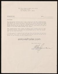 4t065 ELKE SOMMER signed contract '50s agreeing to let the Paul Kohner Agency handle her money!