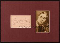 4t034 TYRONE POWER signed signed album page in matted display '40s great portrait smoking pipe!