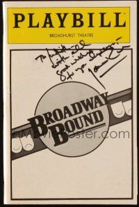 4t091 JOAN RIVERS signed playbill '88 when she appeared on stage in Broadway Bound!