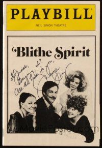 4t093 JUDITH IVEY signed playbill '86 when she appeared on stage in Noel Coward's Blithe Spirit!
