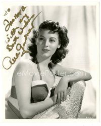 4t265 AVA GARDNER signed 8x10 key book still '40s sexy young portrait of the beautiful star!