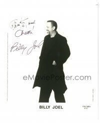 4t273 BILLY JOEL signed 8x10 music publicity still '97 portrait of the talented singer by Irish!