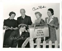 4t285 CECILIA PARKER signed deluxe 8x10 still '42 she's with Mickey Rooney & the Hardy Family cast!
