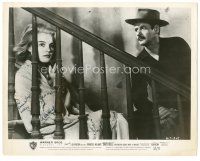 4t320 ELI WALLACH signed 8x10.25 still '57 c/u looking at Carroll Baker on stairs in Baby Doll!