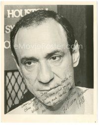 4t326 F. MURRAY ABRAHAM signed 8x10.25 still '88 great portrait with long inscription!
