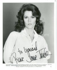 4t366 JANE FONDA signed 8x10 still '78 great waist-high portrait from The China Syndrome!
