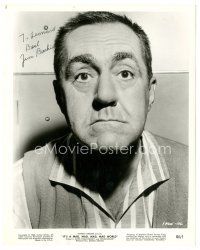 4t374 JIM BACKUS signed 8x10.25 still '64 great close up from It's a Mad, Mad, Mad, Mad World!