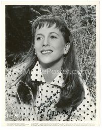 4t390 JULIE HARRIS signed 8x10.25 still '55 pretty smiling close up from East of Eden!