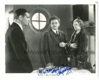 4t697 MYRNA LOY signed 8x10 REPRO still '90s pictured w/ Gable and Hersholt from Men in White!
