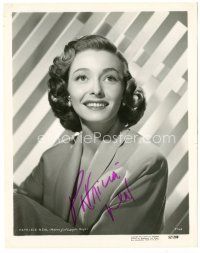 4t445 PATRICIA NEAL signed 8x10.25 still '52 pretty smiling portrait from Washington Story!
