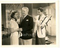4t473 ROBERT YOUNG signed 8x10.25 still '36 with Betty Furness & Thurston Hall in The 3 Wise Guys!