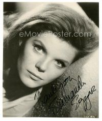 4t486 SAMANTHA EGGAR signed 7.75x9.25 still '60s head & shoulders close up of the beautiful star!