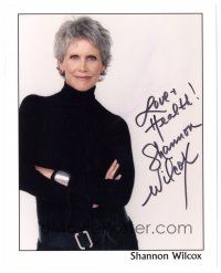 4t489 SHANNON WILCOX signed color 8x10 publicity still '00s close portrait with her arms crossed!