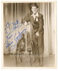 4t759 SLIM ANDREWS signed 8x10 REPRO still '90s wacky image with air pump, saw and violin!