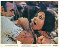4t488 SEAN CONNERY signed 8x10 mini LC '71 as James Bond strangling girl in Diamonds Are Forever!
