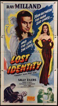 4w589 ALIAS MARY DOW 3sh R48 Sally Eilers torn between love & life, Ray Milland, Lost Identity!
