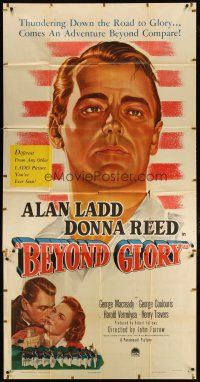 4w617 BEYOND GLORY 3sh '48 wonderful super c/u art of West Point cadet Alan Ladd + Donna Reed!