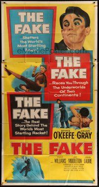 4w693 FAKE 3sh '53 Dennis O'Keefe, story behind most startling art forgery racket!