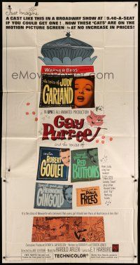 4w721 GAY PURR-EE 3sh '62 Judy Garland, Robert Goulet, Red Buttons, cartoon cats!