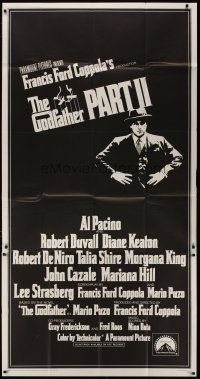 4w728 GODFATHER PART II int'l 3sh '74 Al Pacino in Francis Ford Coppola classic crime sequel!