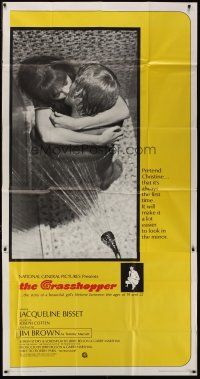 4w732 GRASSHOPPER int'l 3sh '70 romantic image of Jacqueline Bisset making love in the shower!